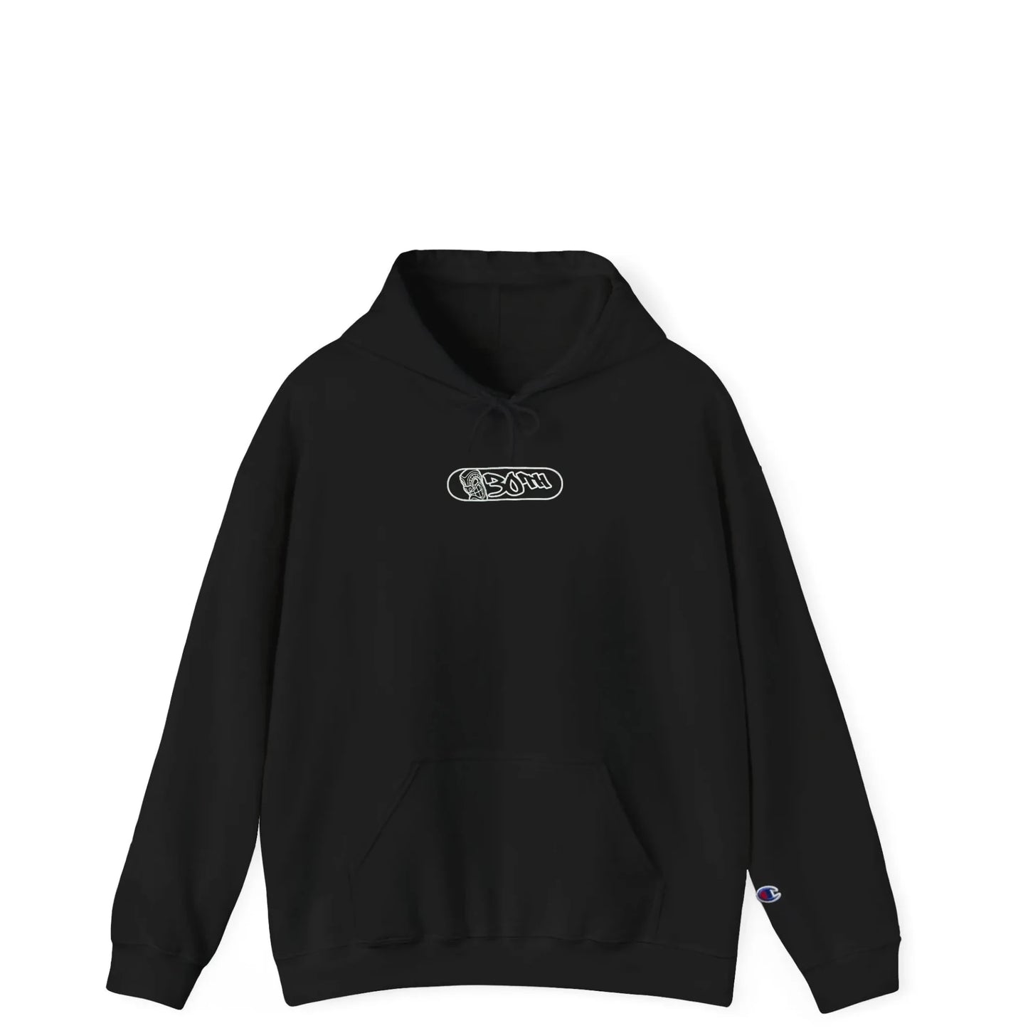 Tiki Room 30th Pill Logo Hoodie, black - Tiki Room Skateboards - 1