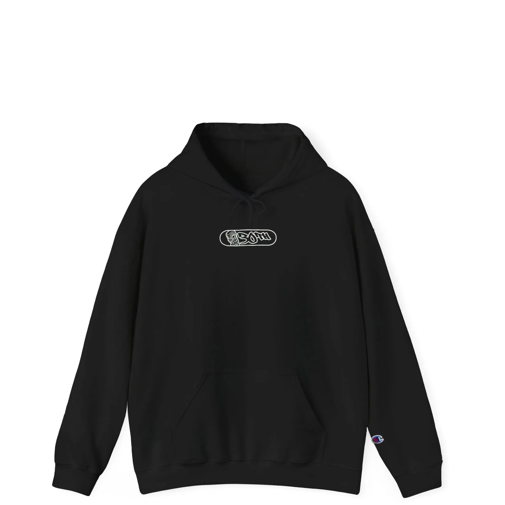 Tiki Room 30th Pill Logo Hoodie, black - Tiki Room Skateboards - 1