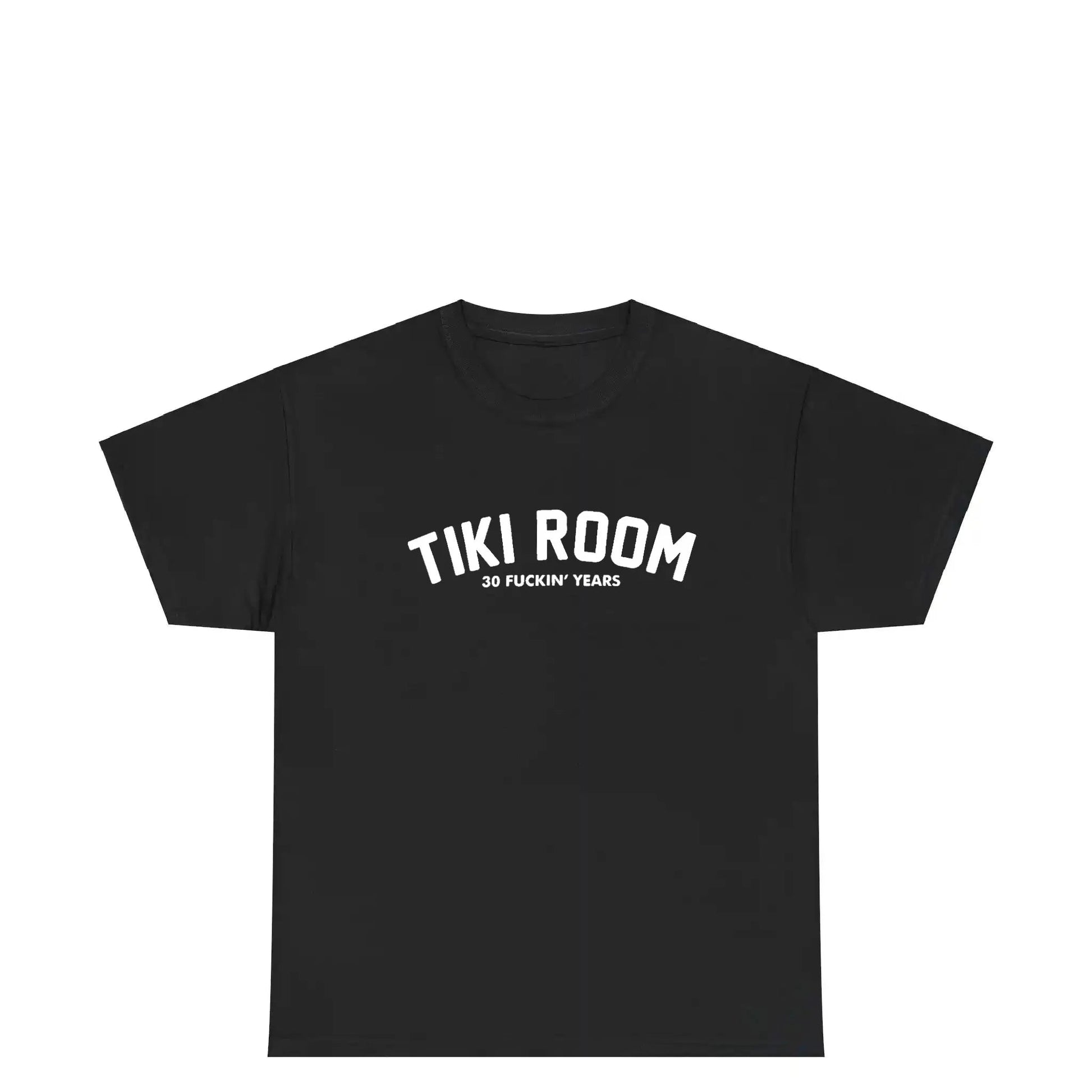 Tiki Room Arch Logo 30th Tee, black - Tiki Room Skateboards - 1