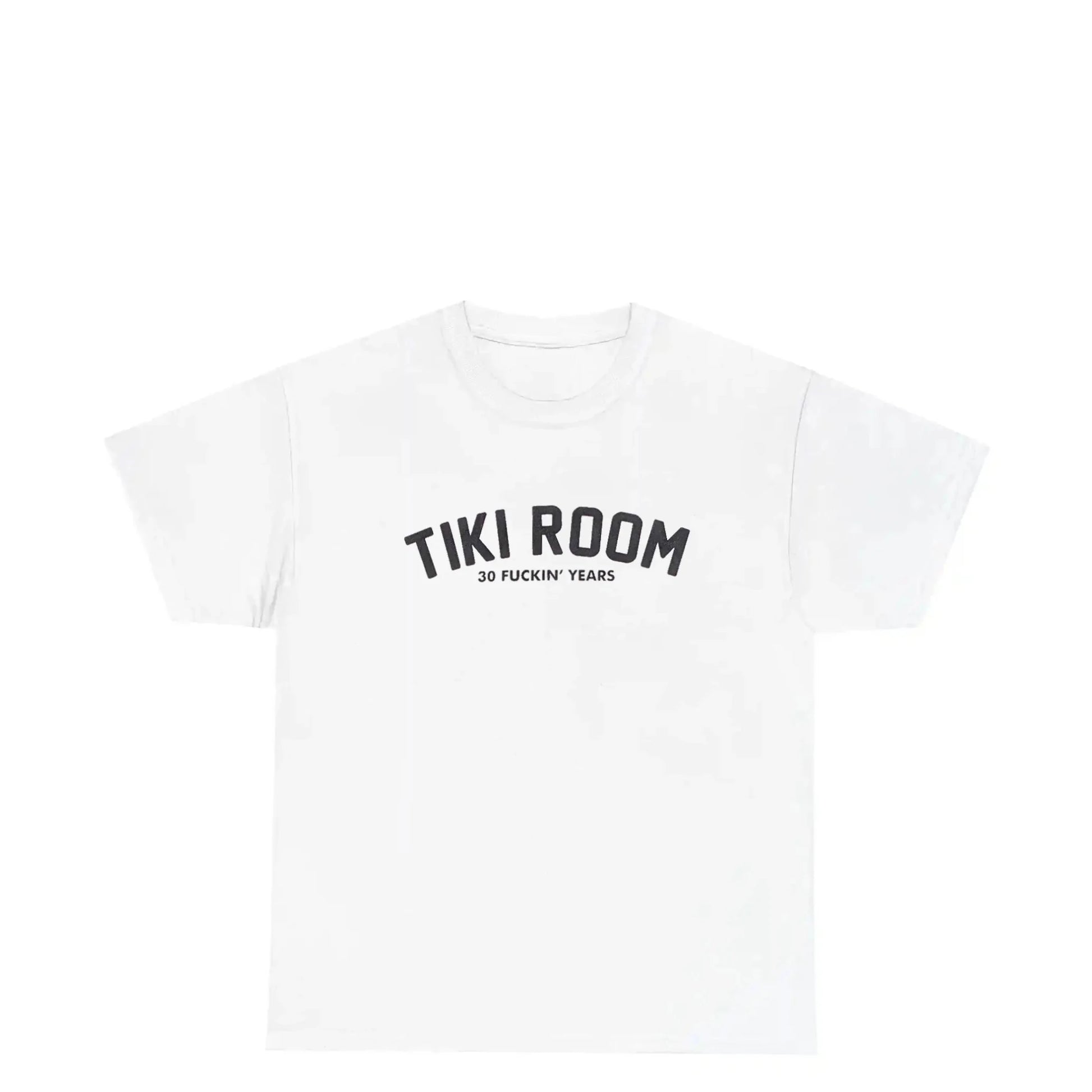 Tiki Room Arch Logo 30th Tee, white - Tiki Room Skateboards - 1