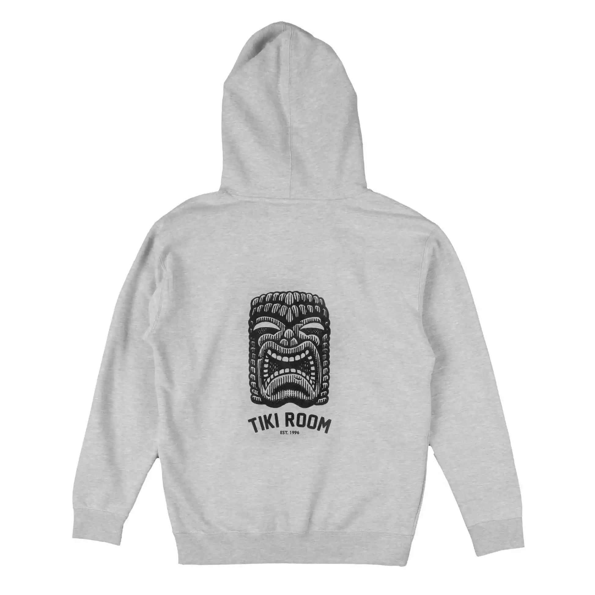 Tiki Room Kona Hoodie, athletic grey/black - Tiki Room Skateboards - 1