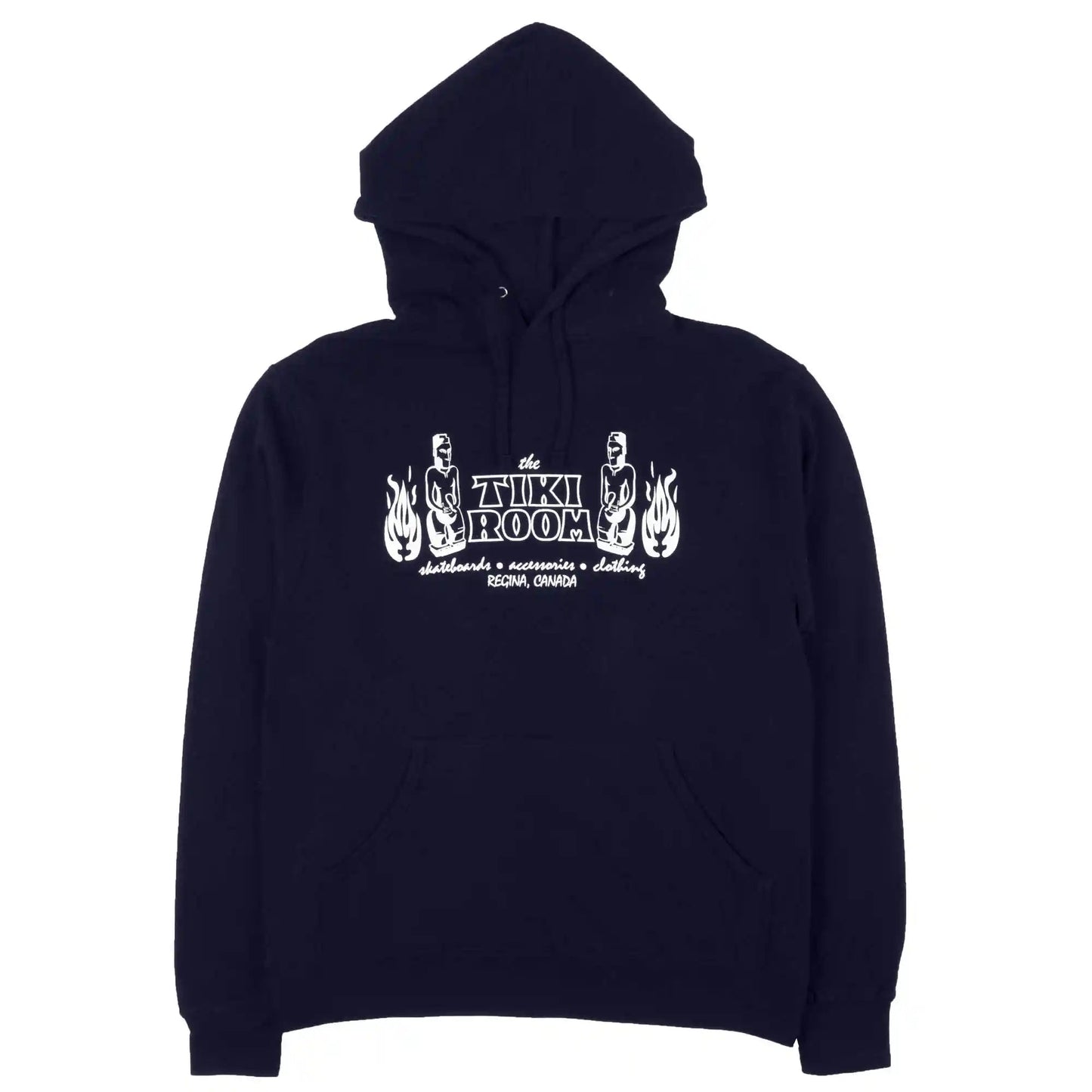 Tiki Room OG Logo Hoodie, navy - Tiki Room Skateboards - 1