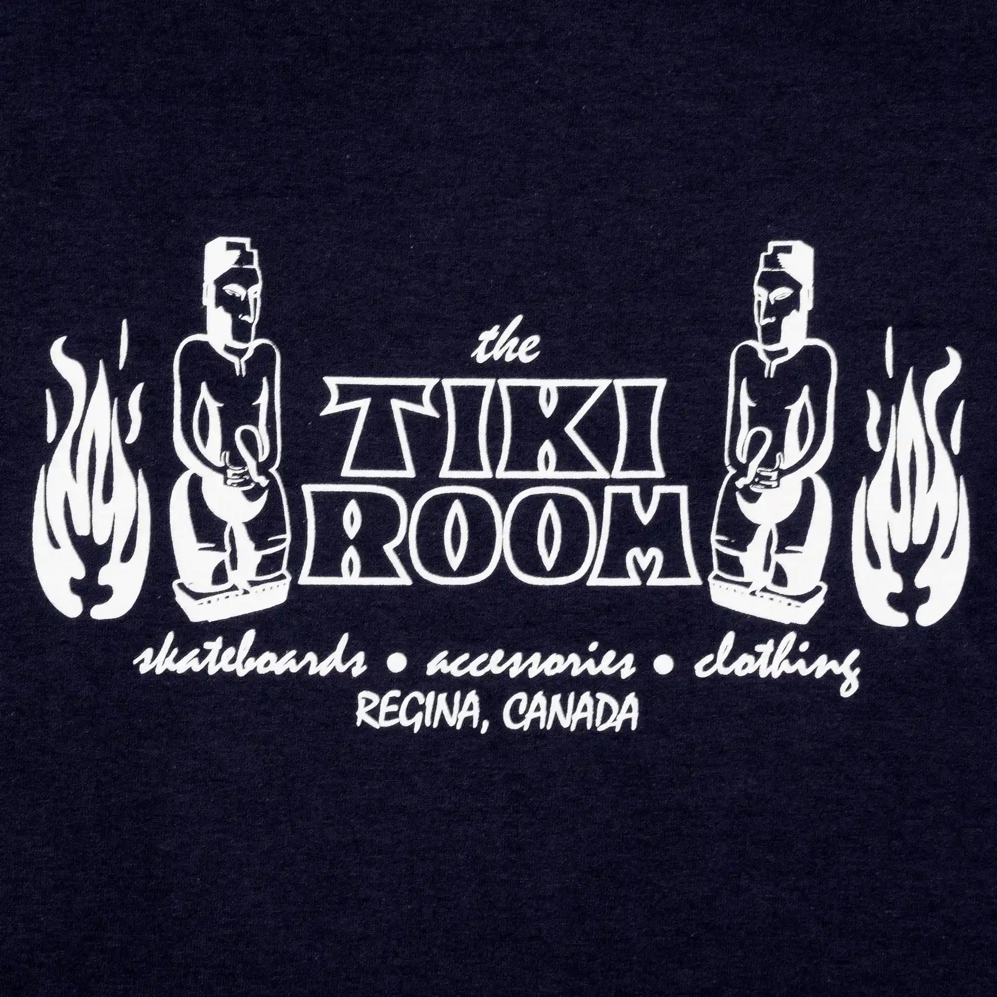 Tiki Room OG Logo Hoodie, navy - Tiki Room Skateboards - 2