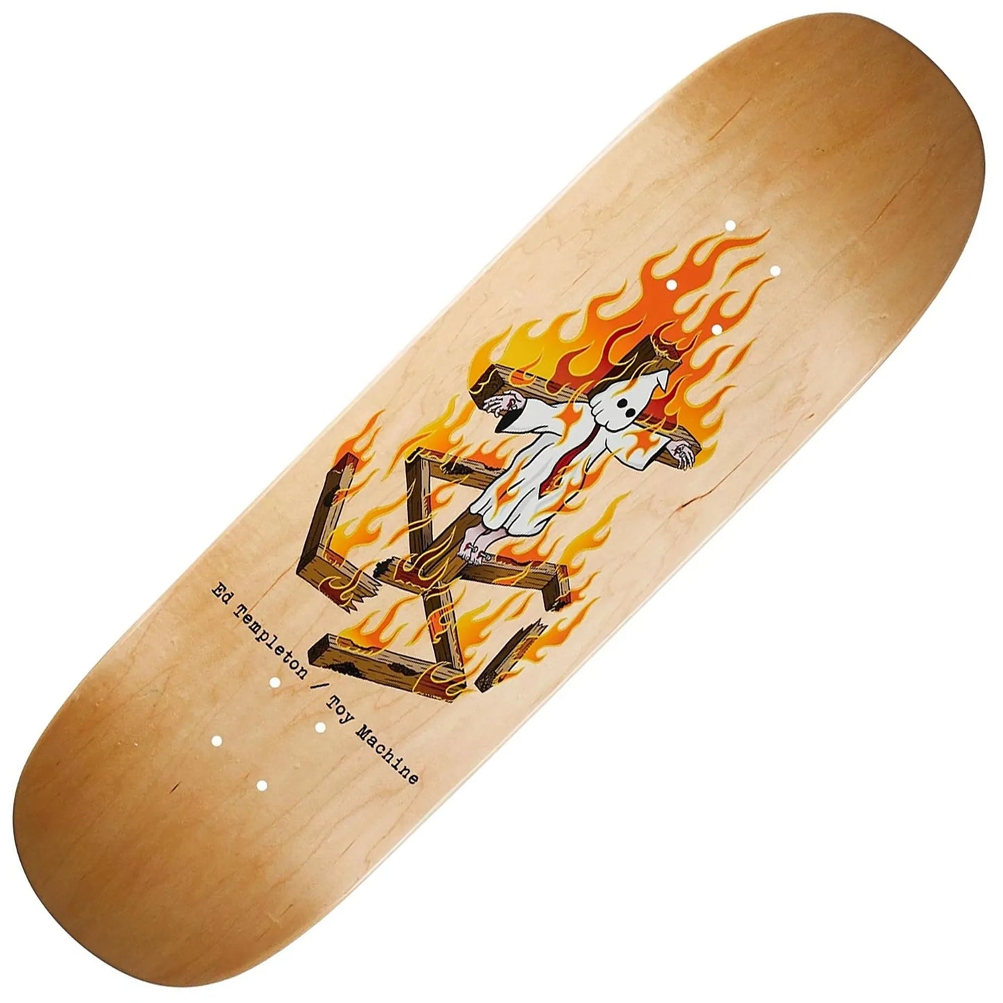Toy Machine Templeton Charred Cross Deck (9.0") - Tiki Room Skateboards - 1
