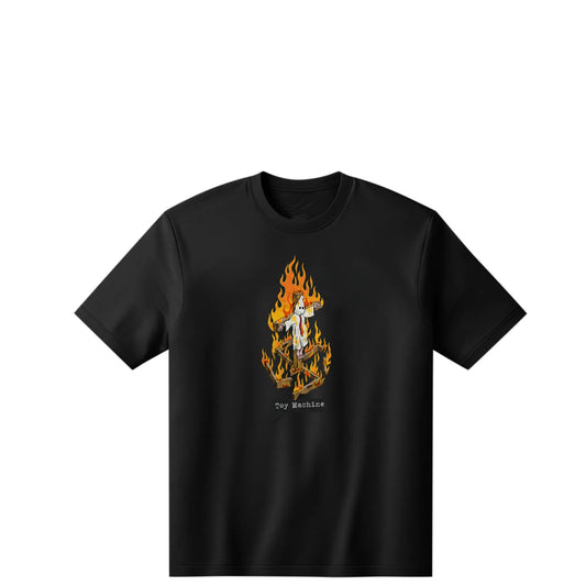 Toy Machine Templeton Charred Cross Tee, black - Tiki Room Skateboards - 1