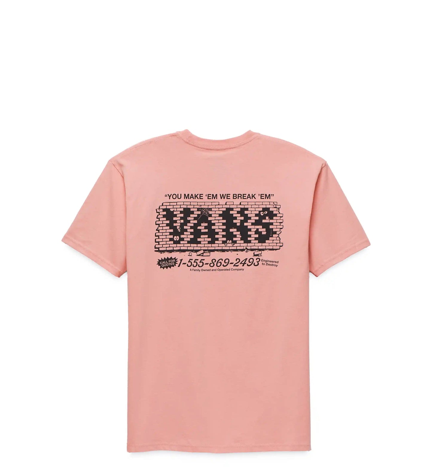 Vans Break Made Tee, lobster bisque - Tiki Room Skateboards - 1