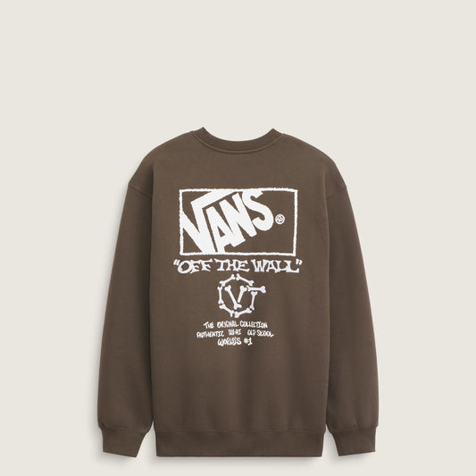 Vans Circle Bones Formula Crew, coal brown - Tiki Room Skateboards - 1