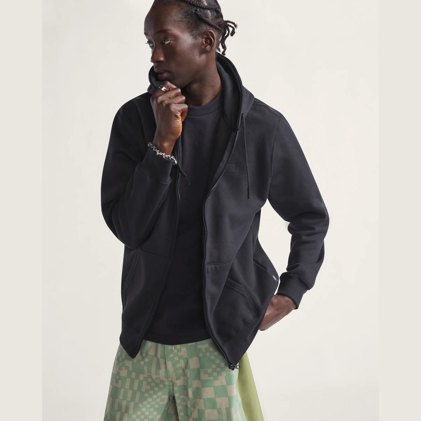 Vans Core Basic Full Zip, black - Tiki Room Skateboards - 2