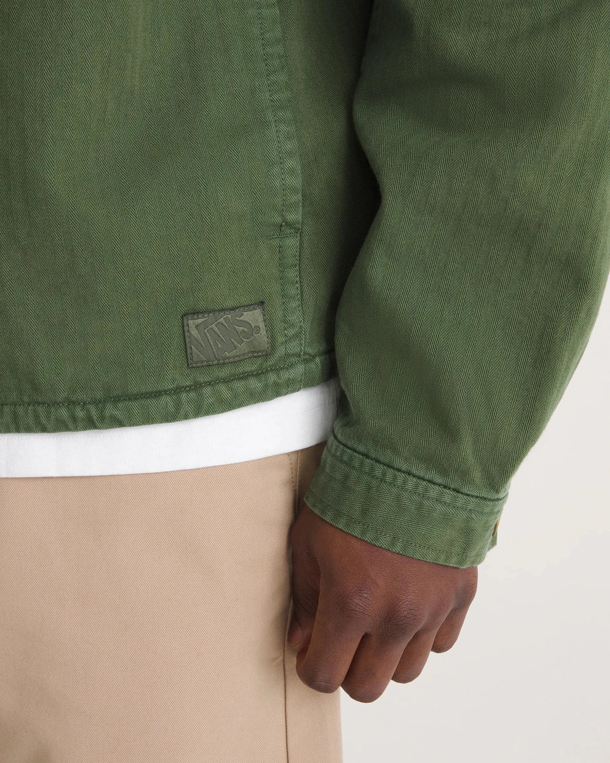 Vans Herringbone Jacket, green balsam - Tiki Room Skateboards - 3