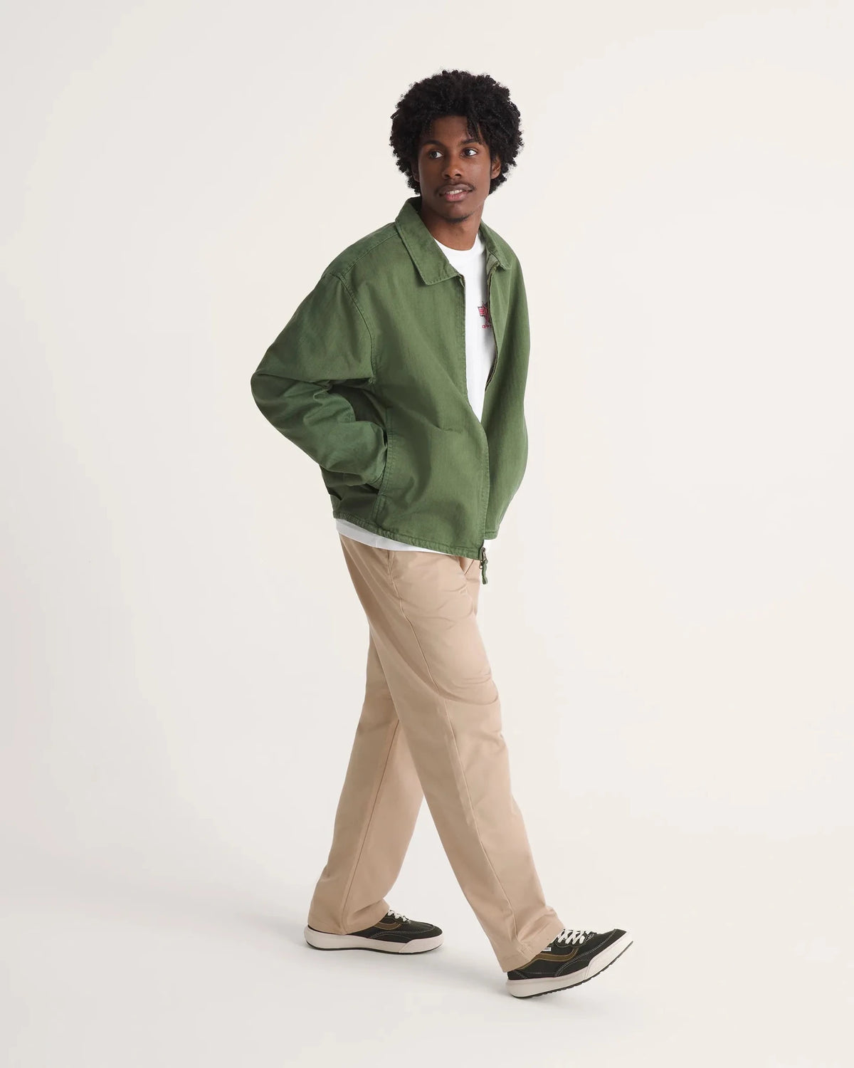 Vans Herringbone Jacket, green balsam - Tiki Room Skateboards - 4