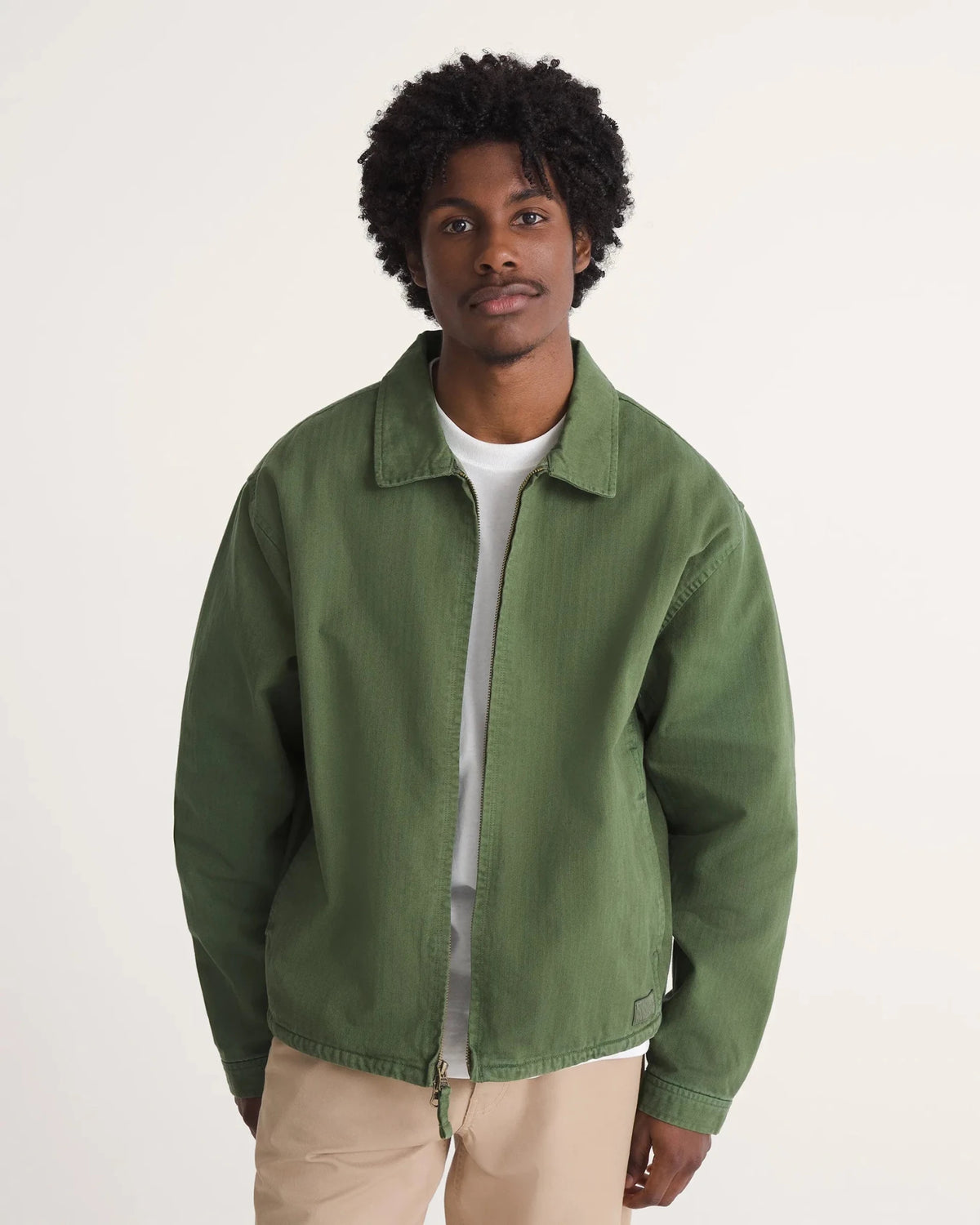 Vans Herringbone Jacket, green balsam - Tiki Room Skateboards - 2