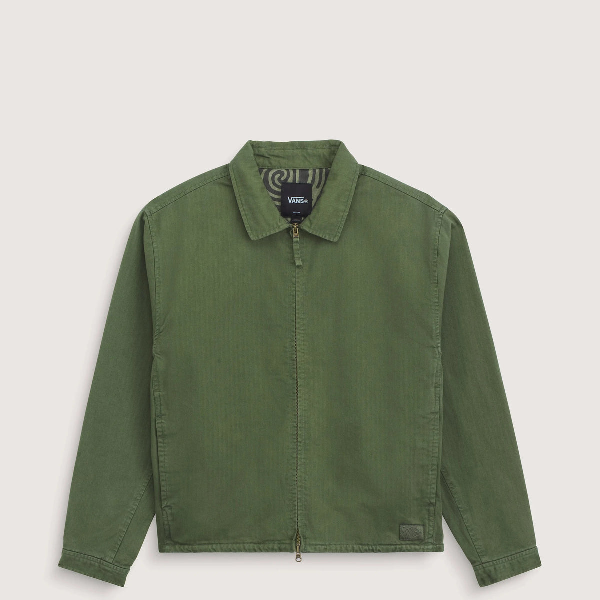 Vans Herringbone Jacket, green balsam - Tiki Room Skateboards - 1