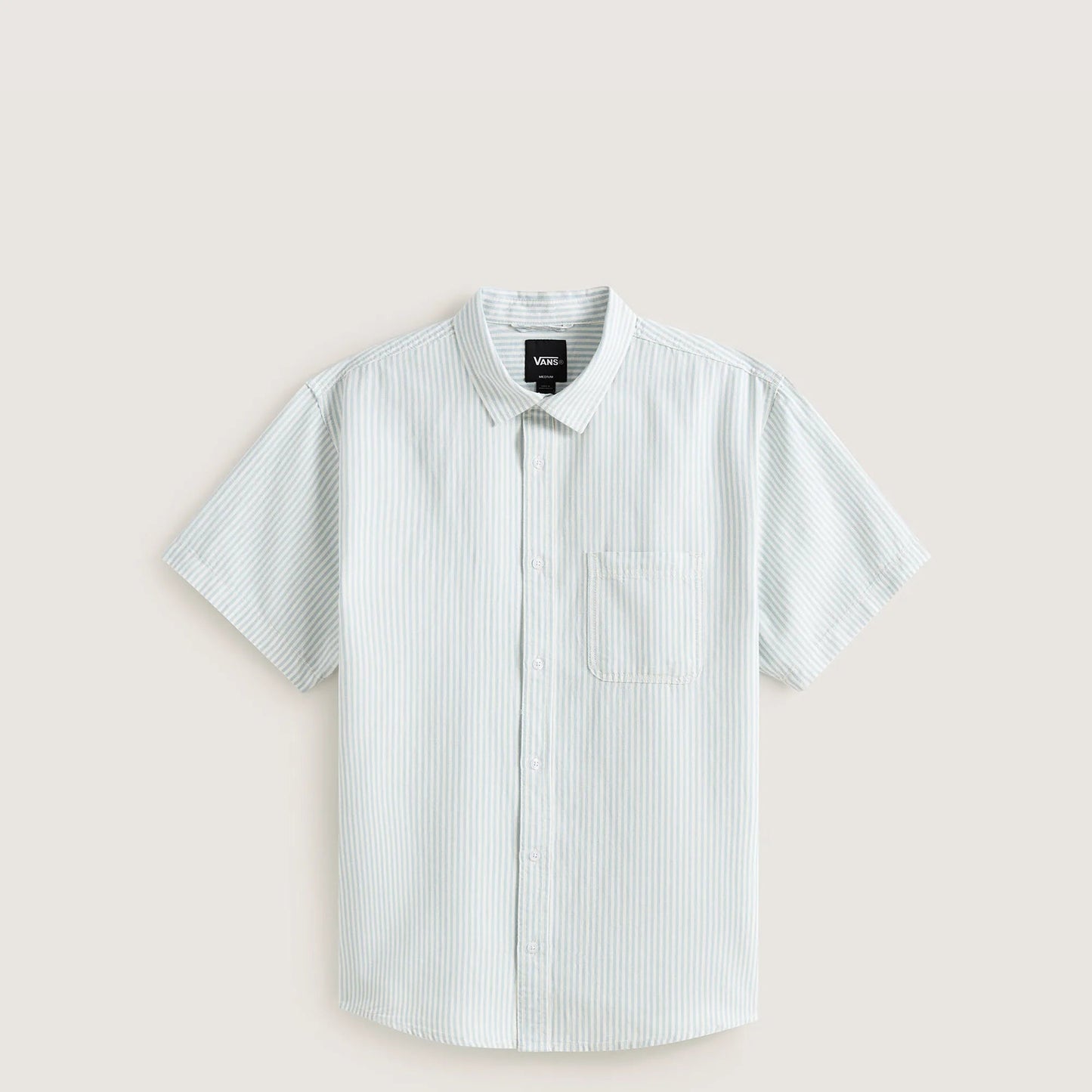 Vans Lawson Stripe Shirt, dawn mist - marshmallow - Tiki Room Skateboards - 1