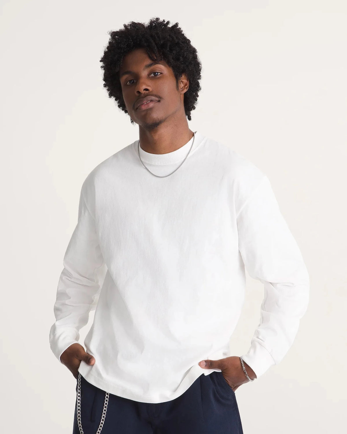 Vans Long Sleeve T-Shirt, egret - Tiki Room Skateboards - 2