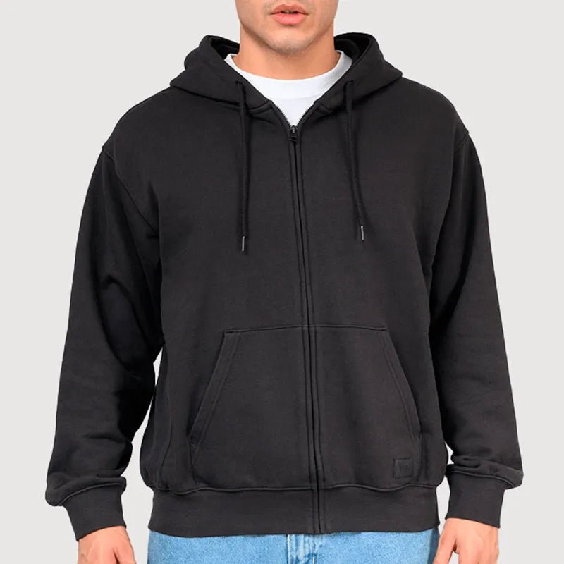 Vans Original Standards Full Zip Hood, black - Tiki Room Skateboards - 1