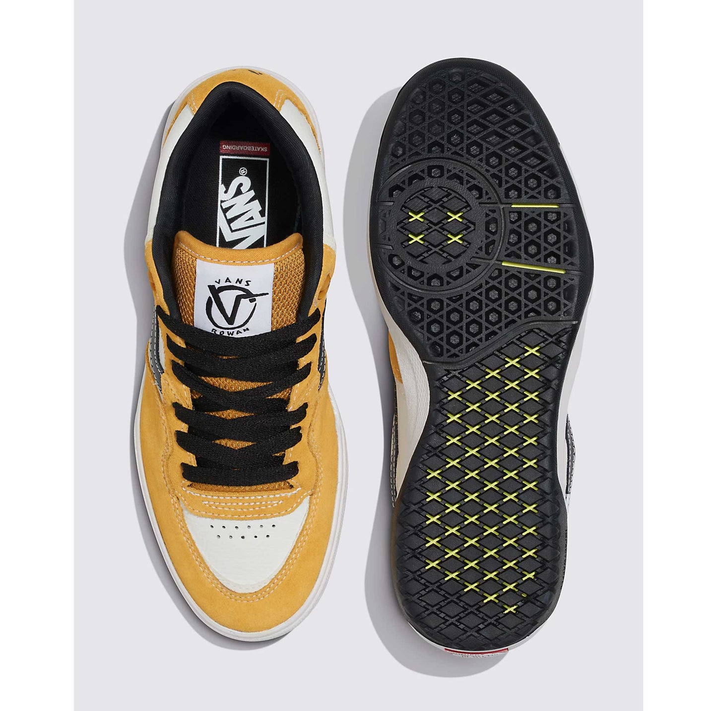 Vans Rowan 2, black/yellow/white - Tiki Room Skateboards - 4