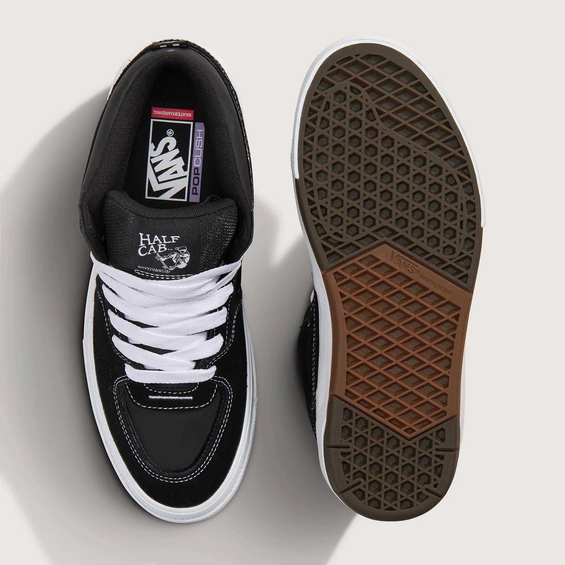 Vans Skate Half Cab Wafflecup, black/white - Tiki Room Skateboards - 4