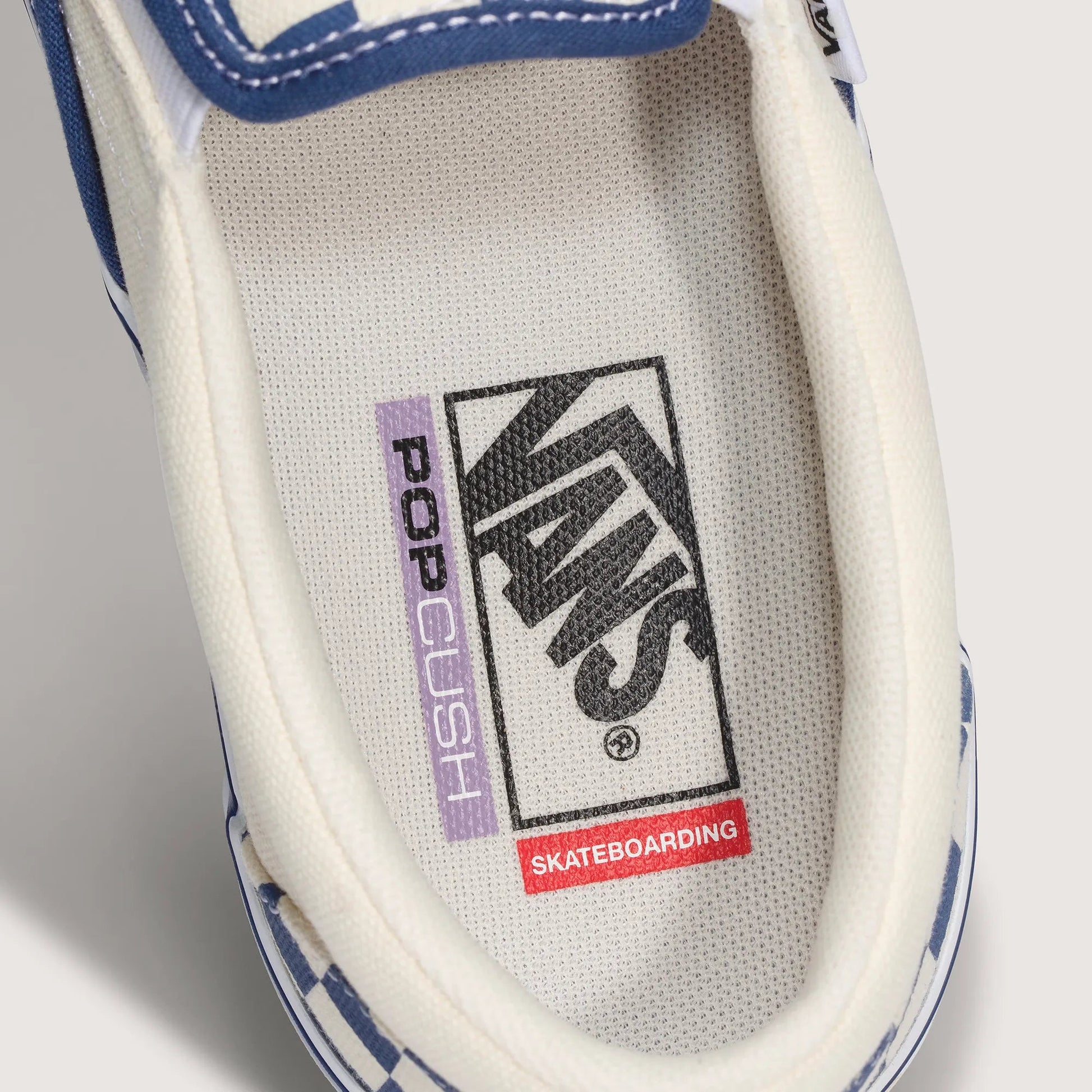 Vans Skate Slip - On, blue checkerboard - Tiki Room Skateboards - 5