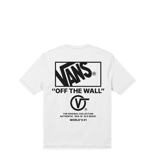 Vans Stacked Hi Tee, white - Tiki Room Skateboards - 1