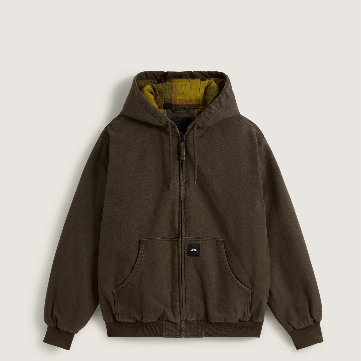 Vans Workwear Canvas Full Zip Jacket, coal brown - Tiki Room Skateboards - 1