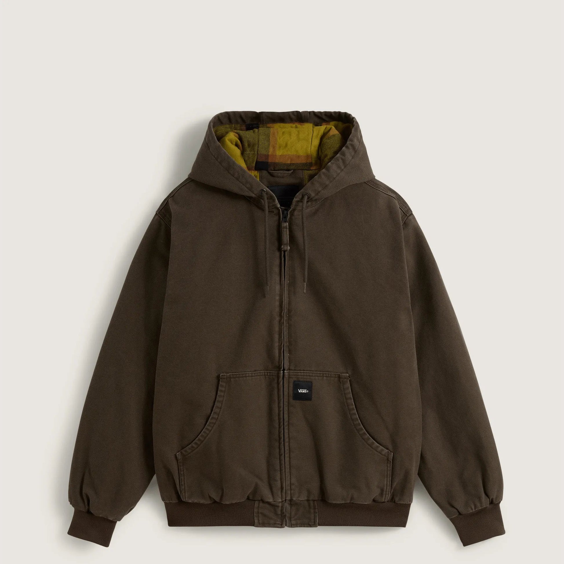 Vans Workwear Canvas Full Zip Jacket, coal brown - Tiki Room Skateboards - 1