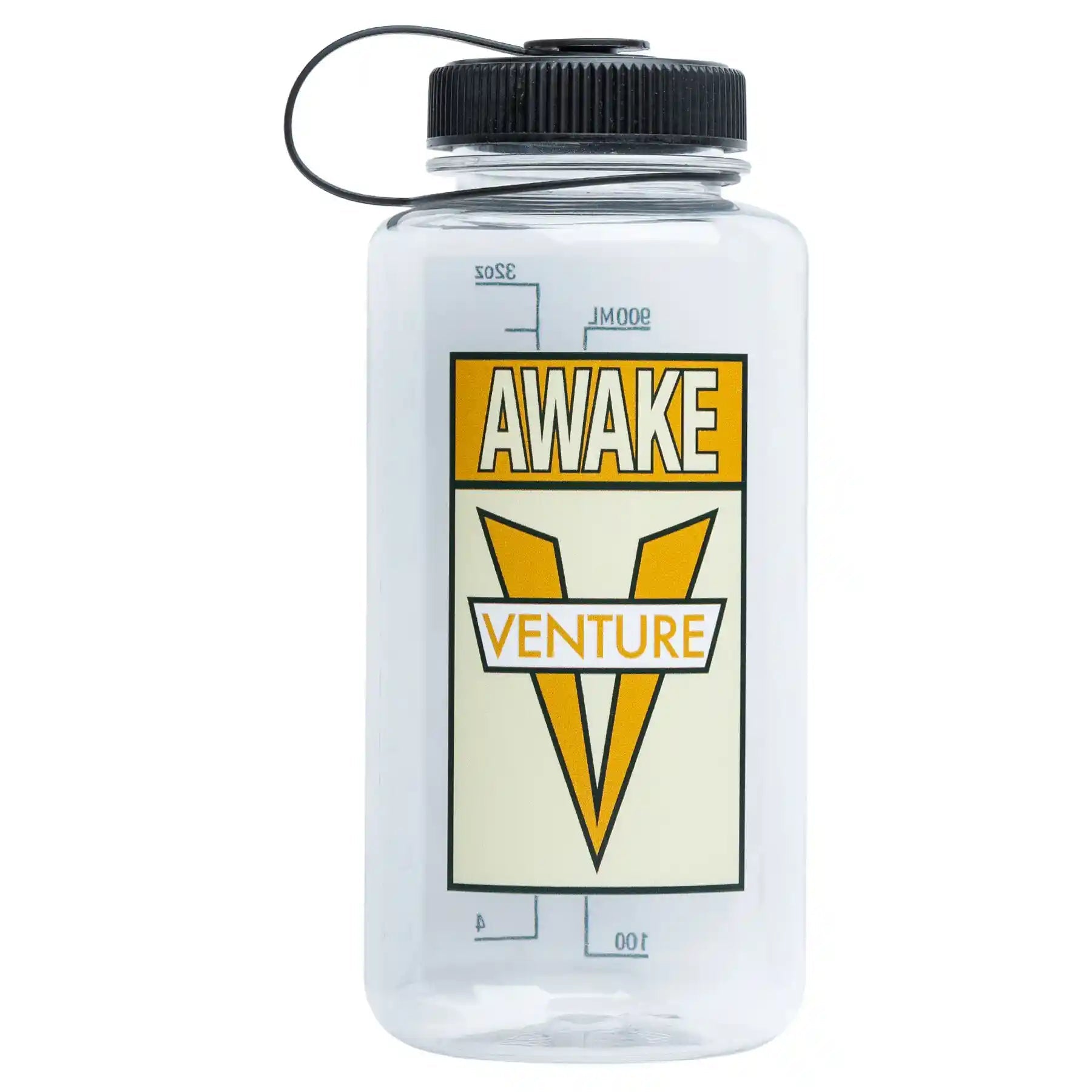 Venture Awake Water Bottle, clear - Tiki Room Skateboards - 1