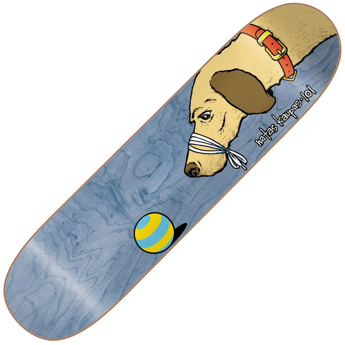 101 Natas Dog Reissue deck, blue (7.875") - Tiki Room Skateboards - 1