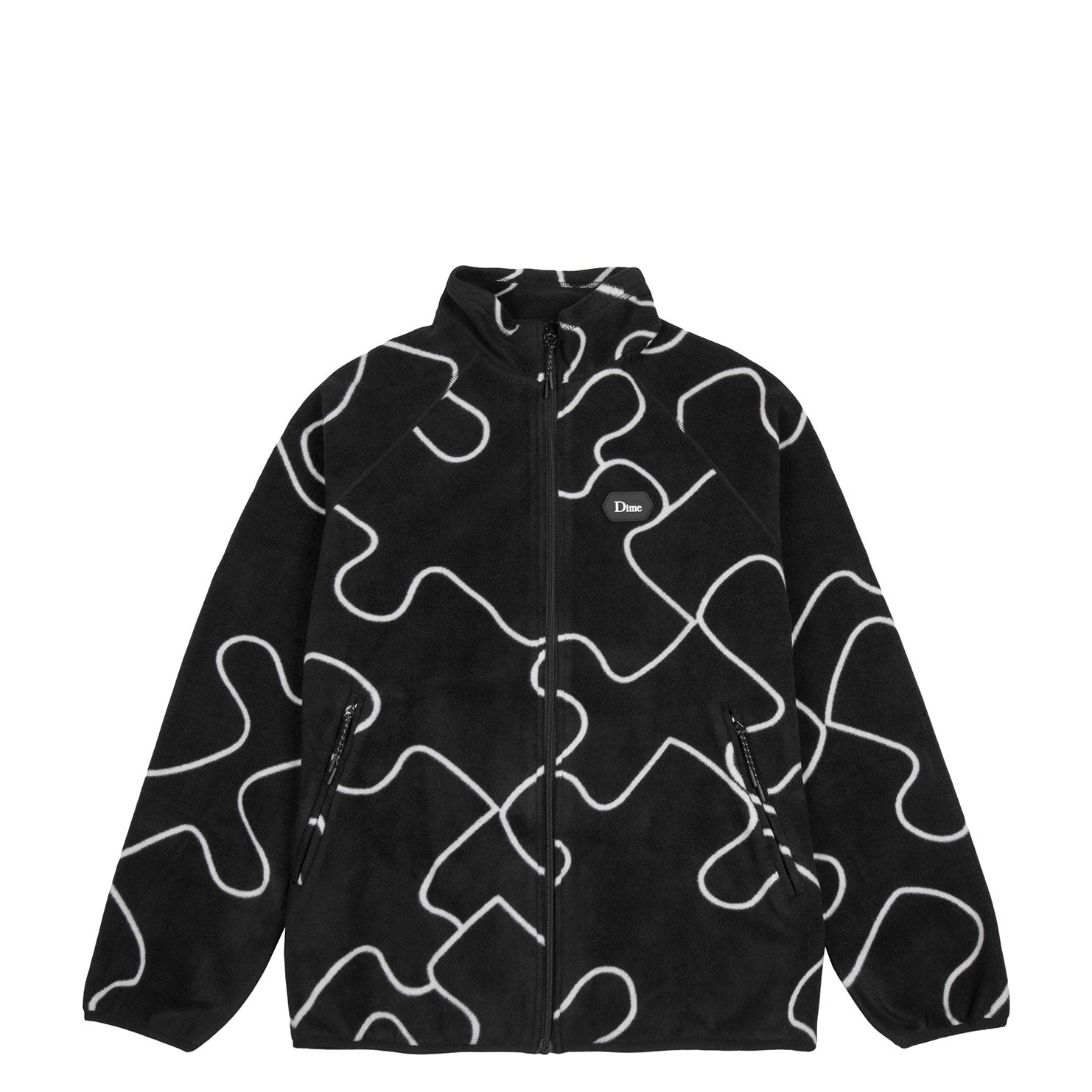 DIME PUZZLE POLAR FLEECE BLACK | lacabanenca.es