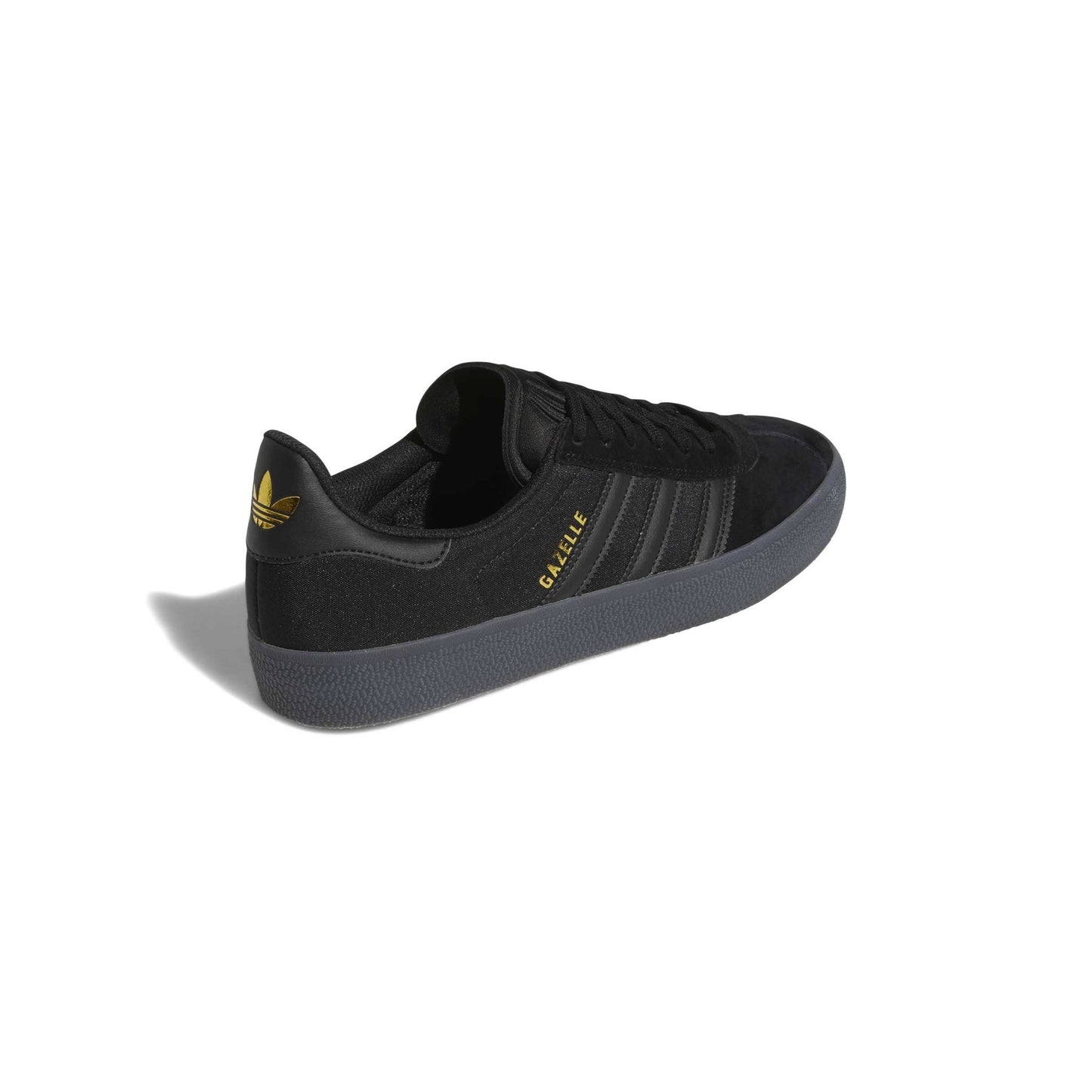 Adidas Gazelle ADV, core black / core black / gold metallic - Tiki Room Skateboards - 8