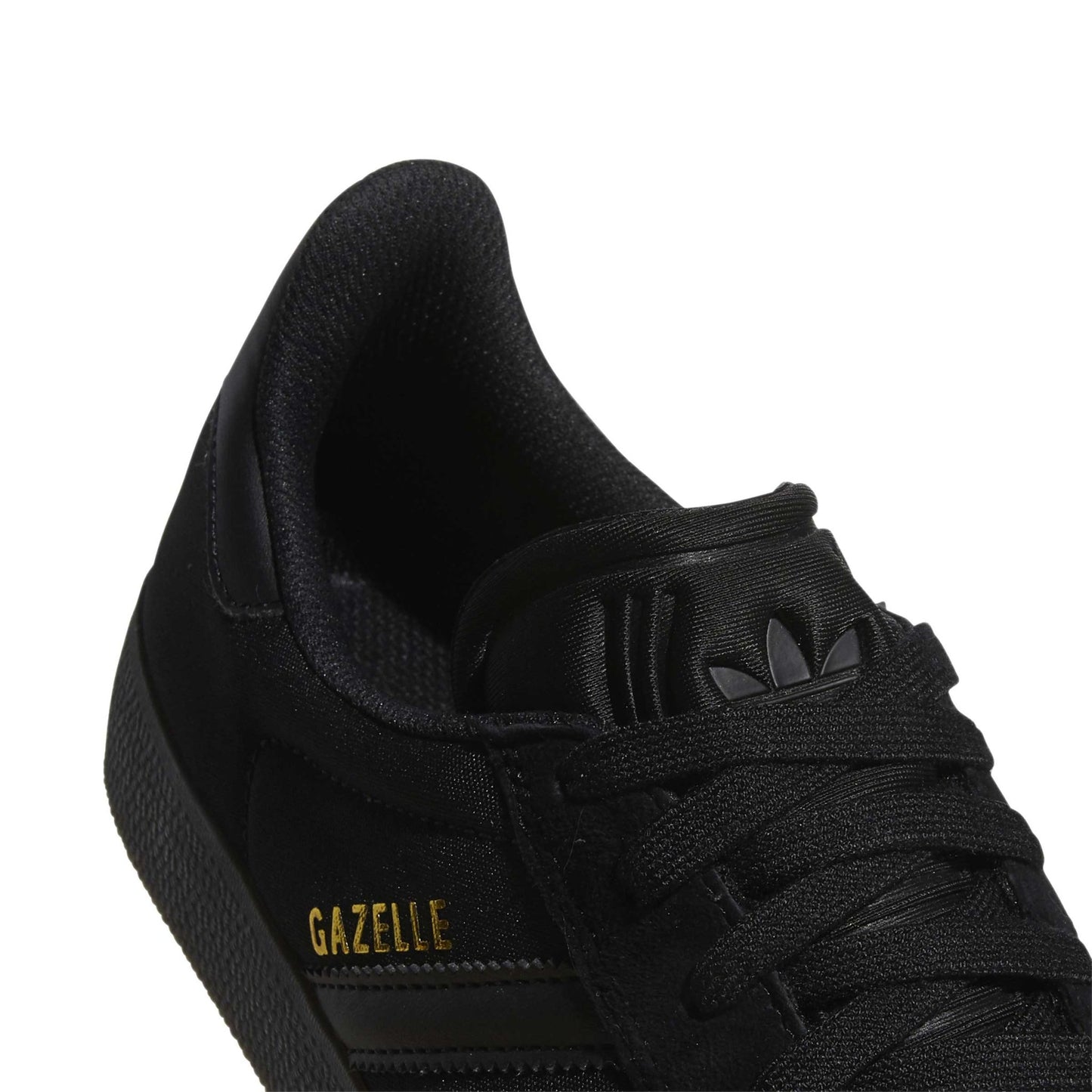 Adidas Gazelle ADV, core black / core black / gold metallic - Tiki Room Skateboards Adidas Gazelle ADV, core black / core black / gold metallic - Tiki Room Skateboards