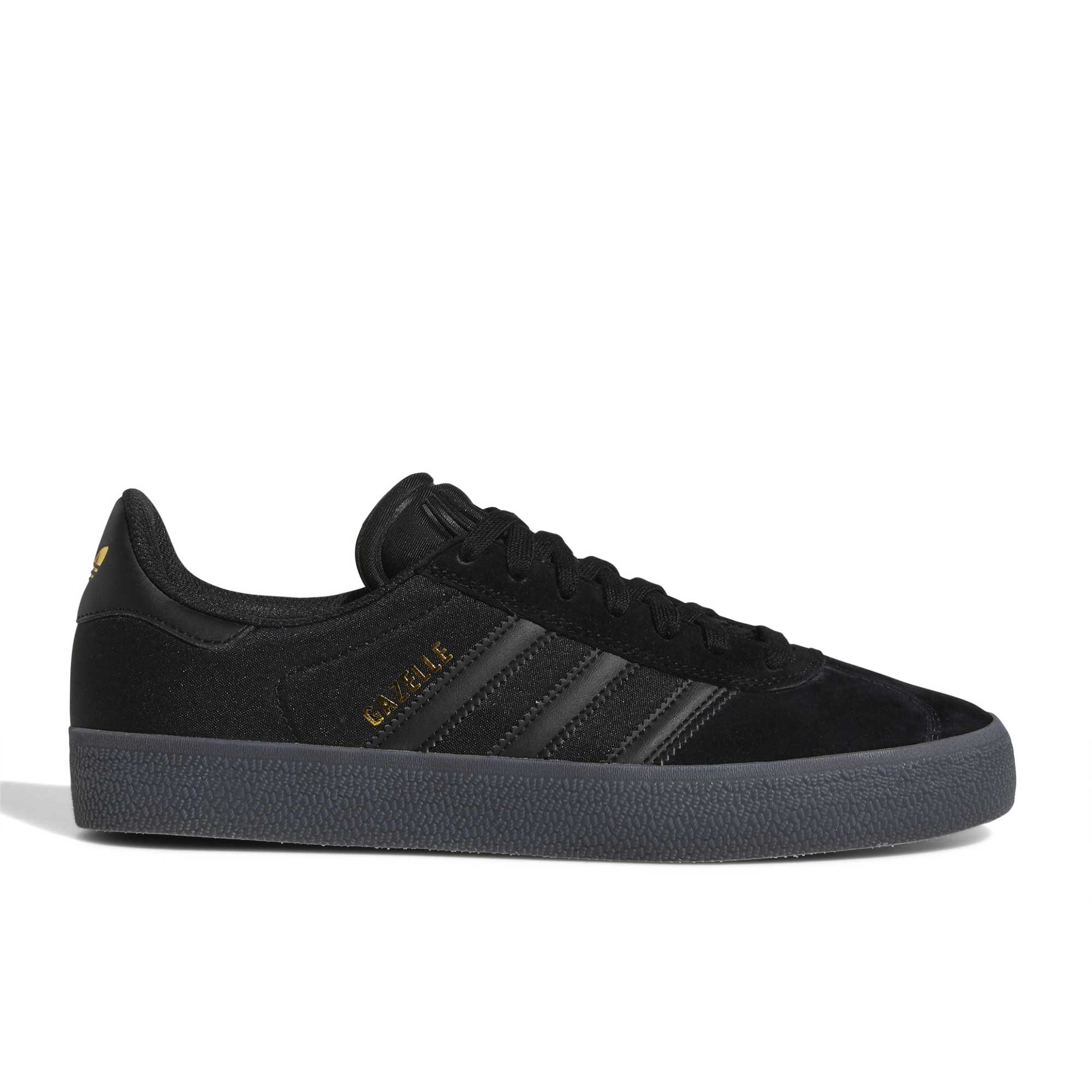 Adidas gazelle black sales and gold