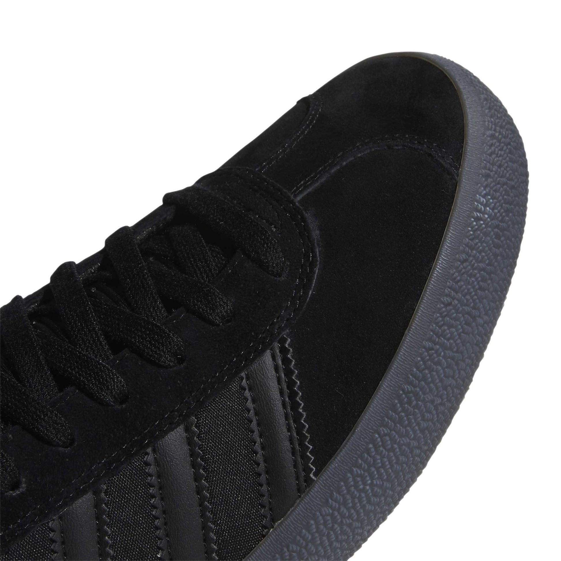Adidas Gazelle ADV, core black / core black / gold metallic - Tiki Room Skateboards Adidas Gazelle ADV, core black / core black / gold metallic - Tiki Room Skateboards