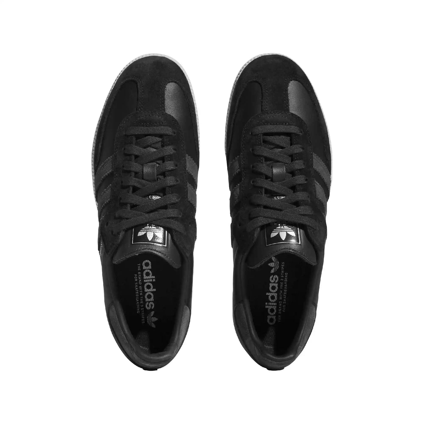 Adidas Samba Adv, core black/carbon/silver metallic - Tiki Room Skateboards - 3