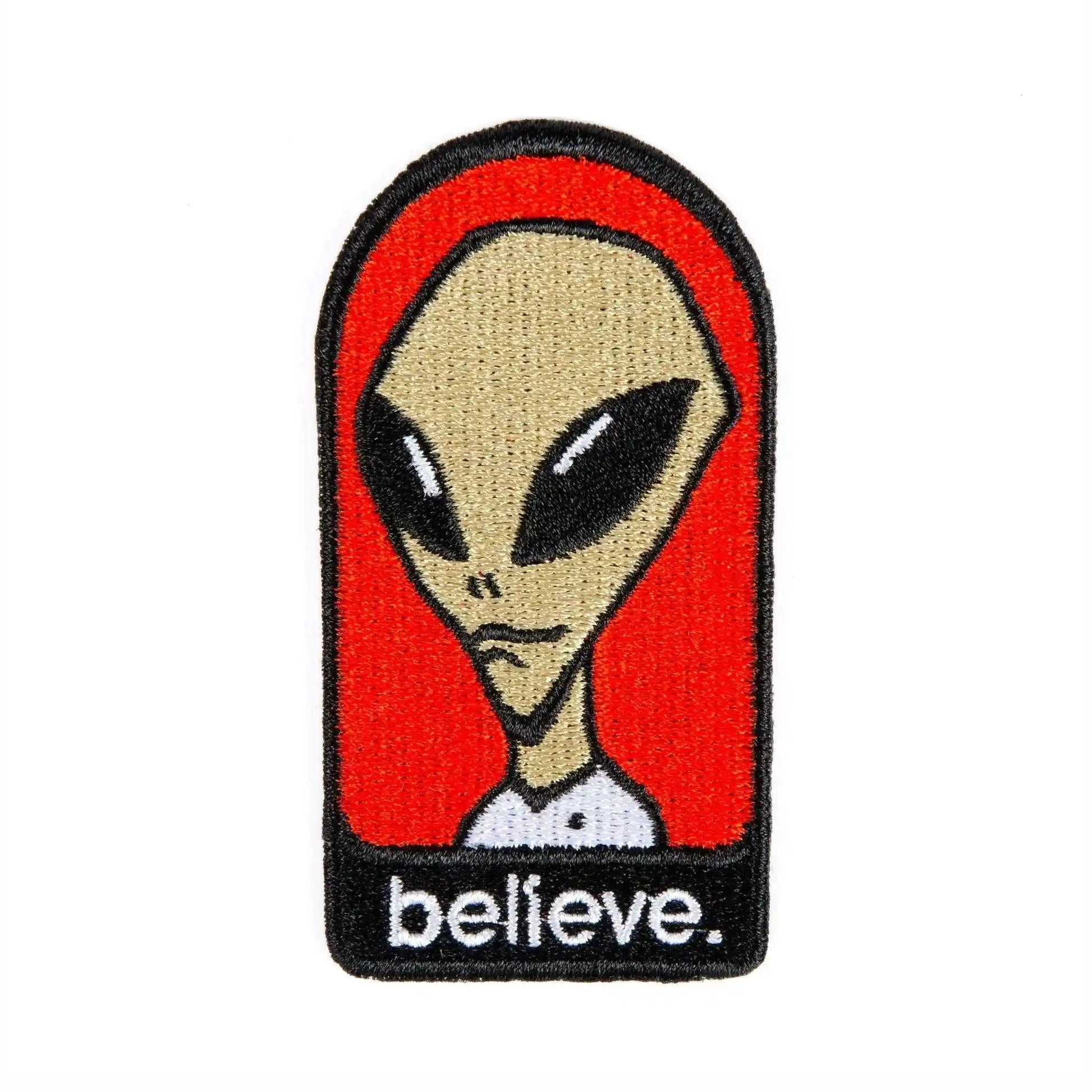 Alien Workshop Believe Patch, red - Tiki Room Skateboards - 1