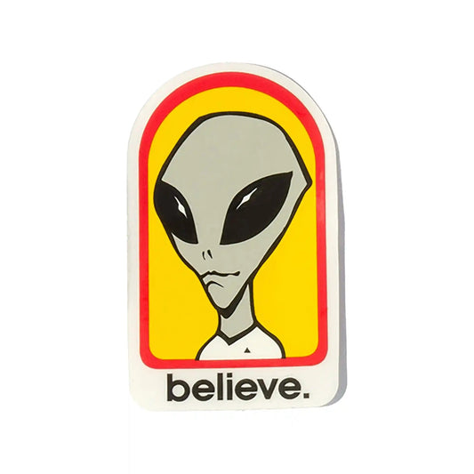 Alien Workshop Believe Sticker - Tiki Room Skateboards - 1