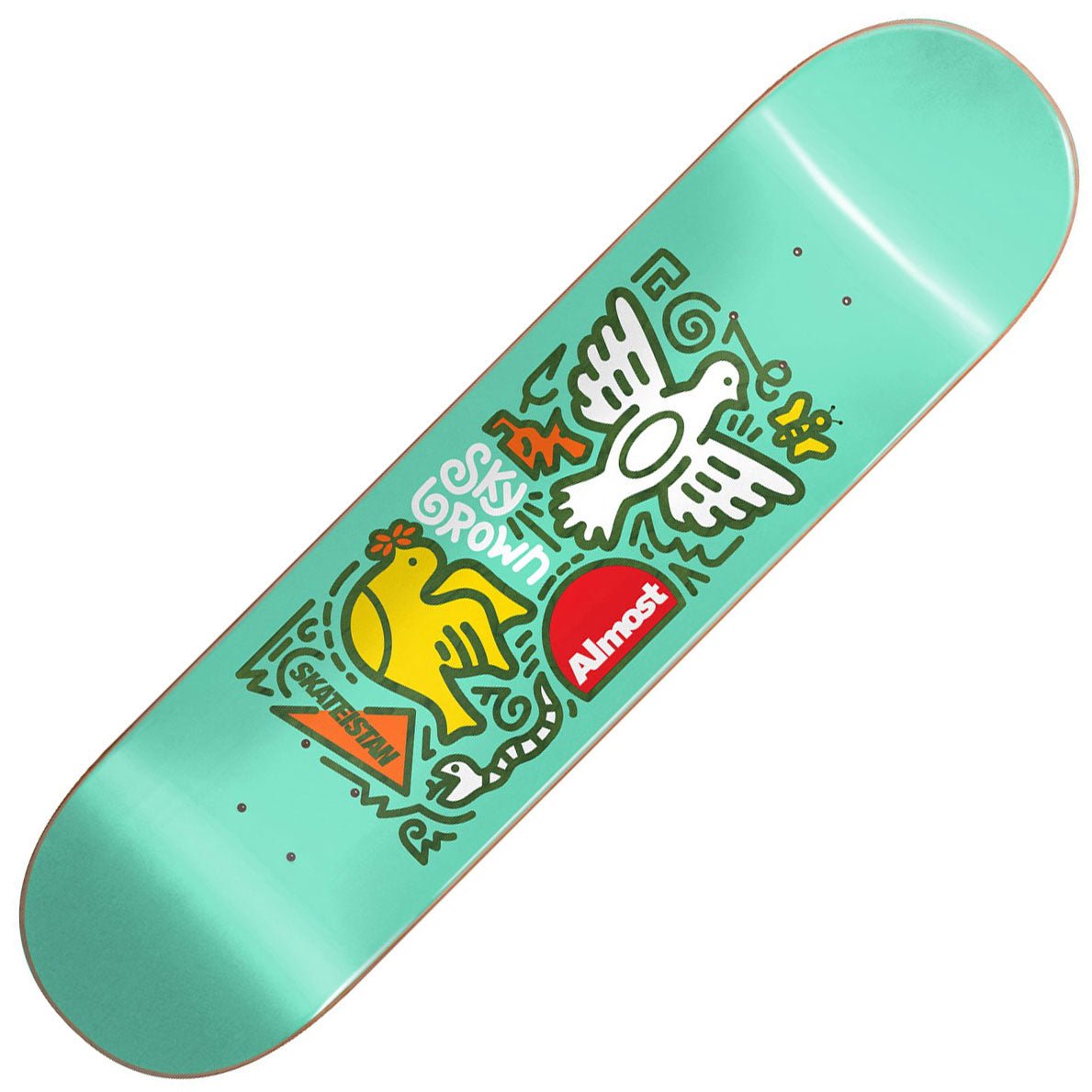 Almost Skateistan Sky Doodle R7 Deck (7.75") - Tiki Room Skateboards - 1