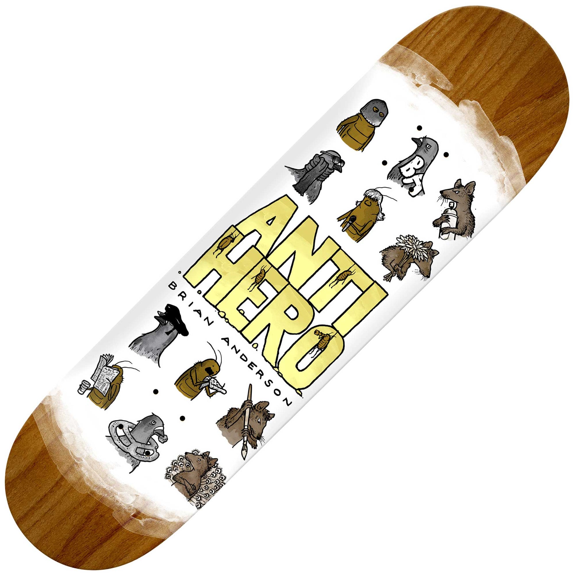 Anti Hero B.A. Usual Suspects Deck (8.75") - Tiki Room Skateboards - 1