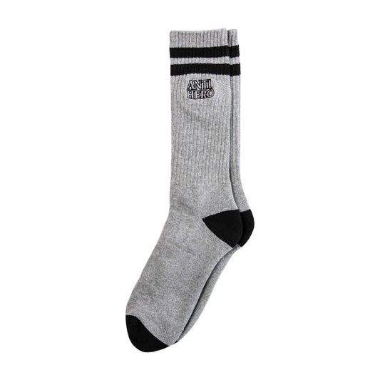 Anti Hero Black Hero Outline Sock, heather grey/black - Tiki Room Skateboards - 1