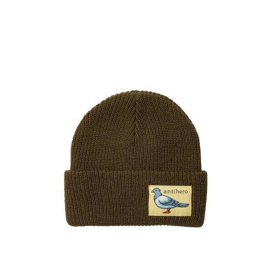 Anti Hero Lil Pigeon Label Cuff Beanie, moss tan - Tiki Room Skateboards - 1