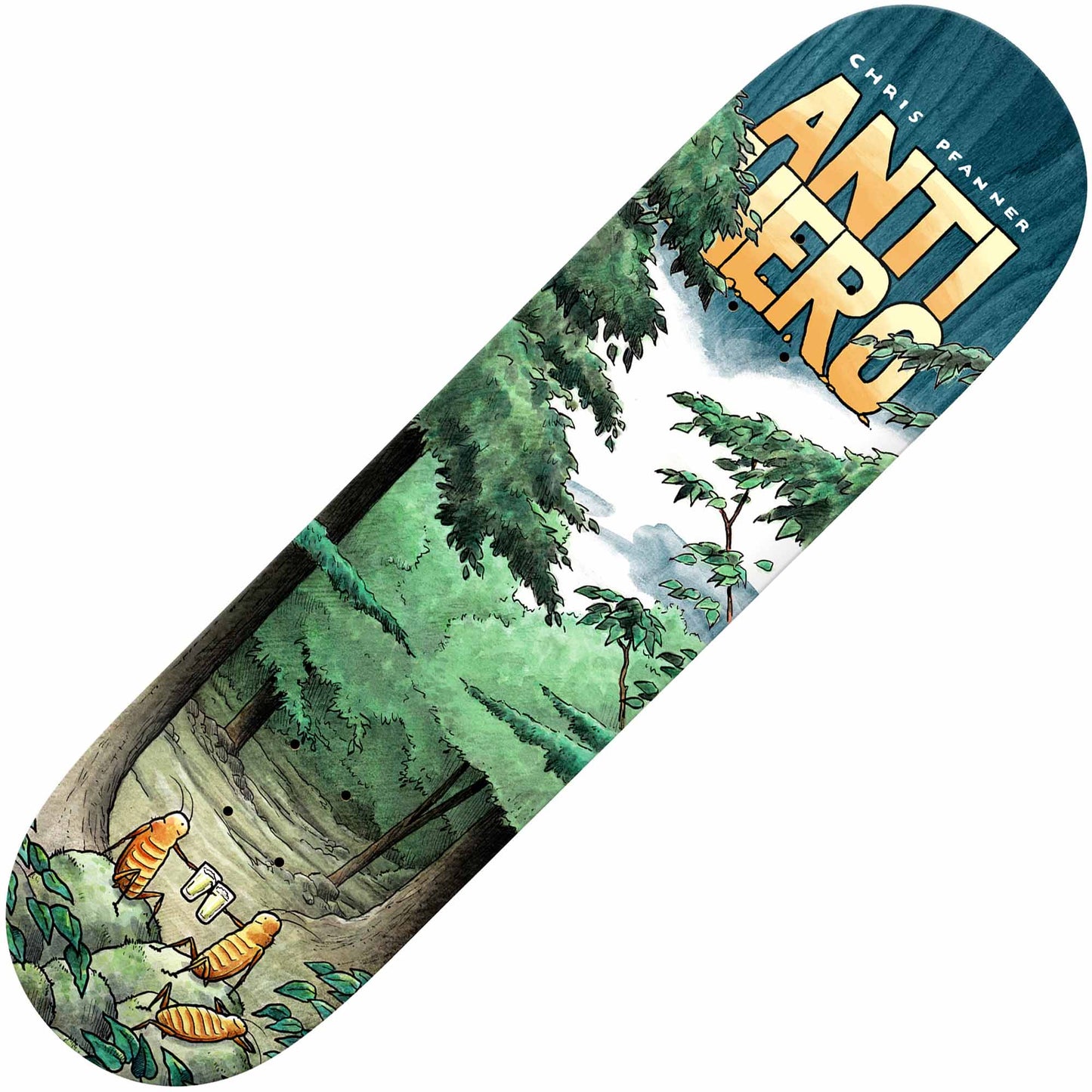 Anti Hero Pfanner Landscapes Pro Series Deck (8.25") - Tiki Room Skateboards - 1
