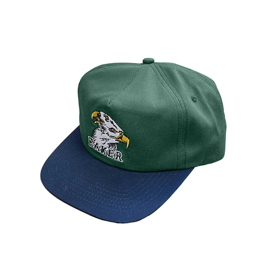 Baker Eagle Eyes Snapback, green blue - Tiki Room Skateboards - 1