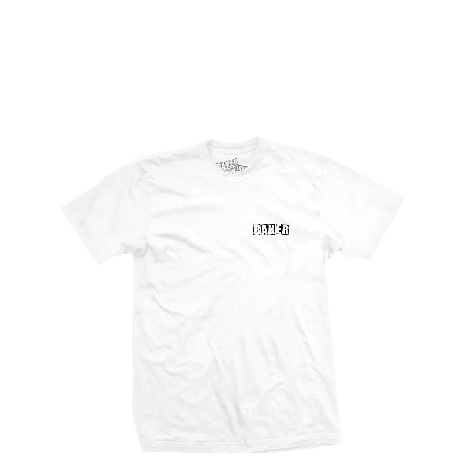 Baker Uno T-Shirt, white - Tiki Room Skateboards - 1