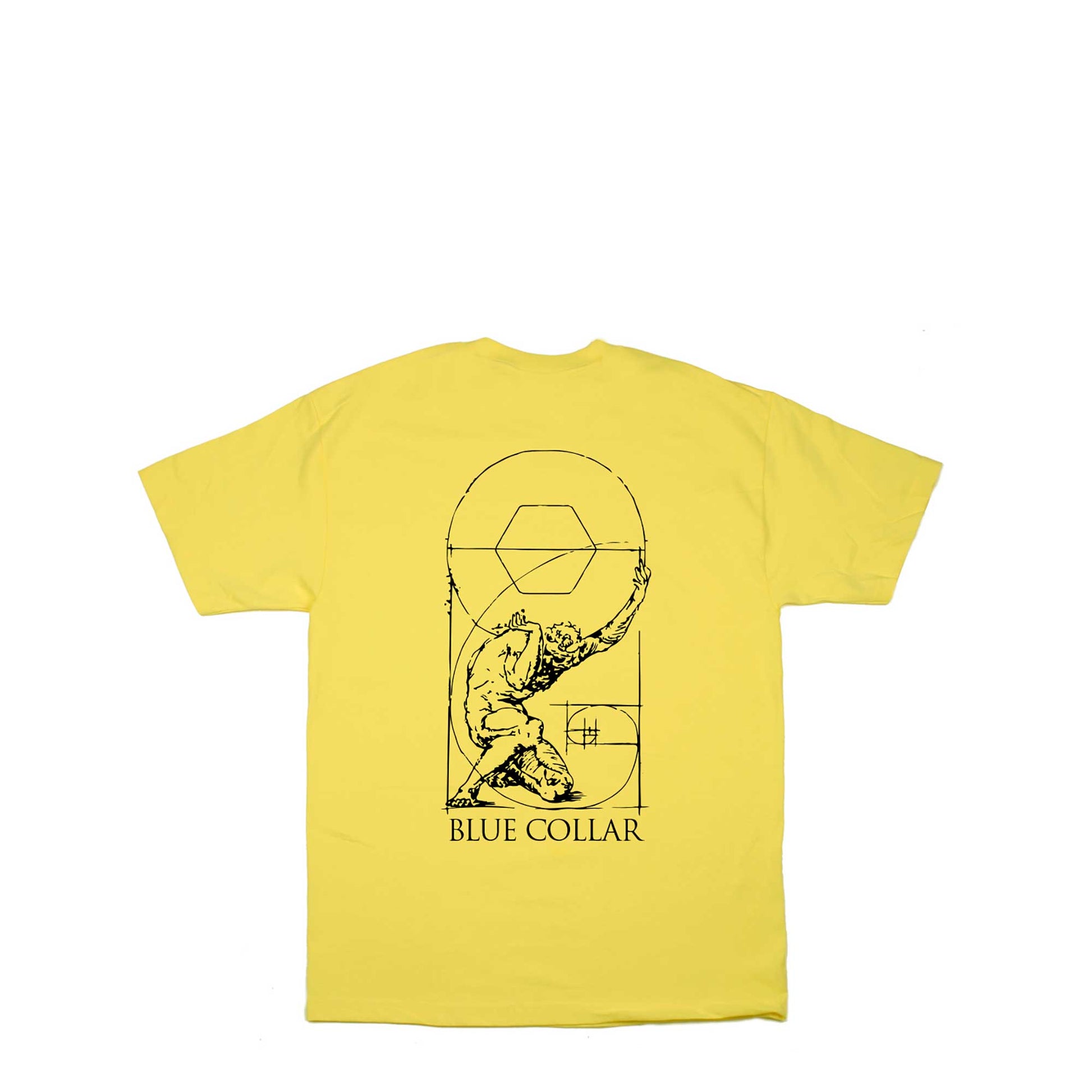 Blue Collar Atlas Tee, yellow - Tiki Room Skateboards - 1