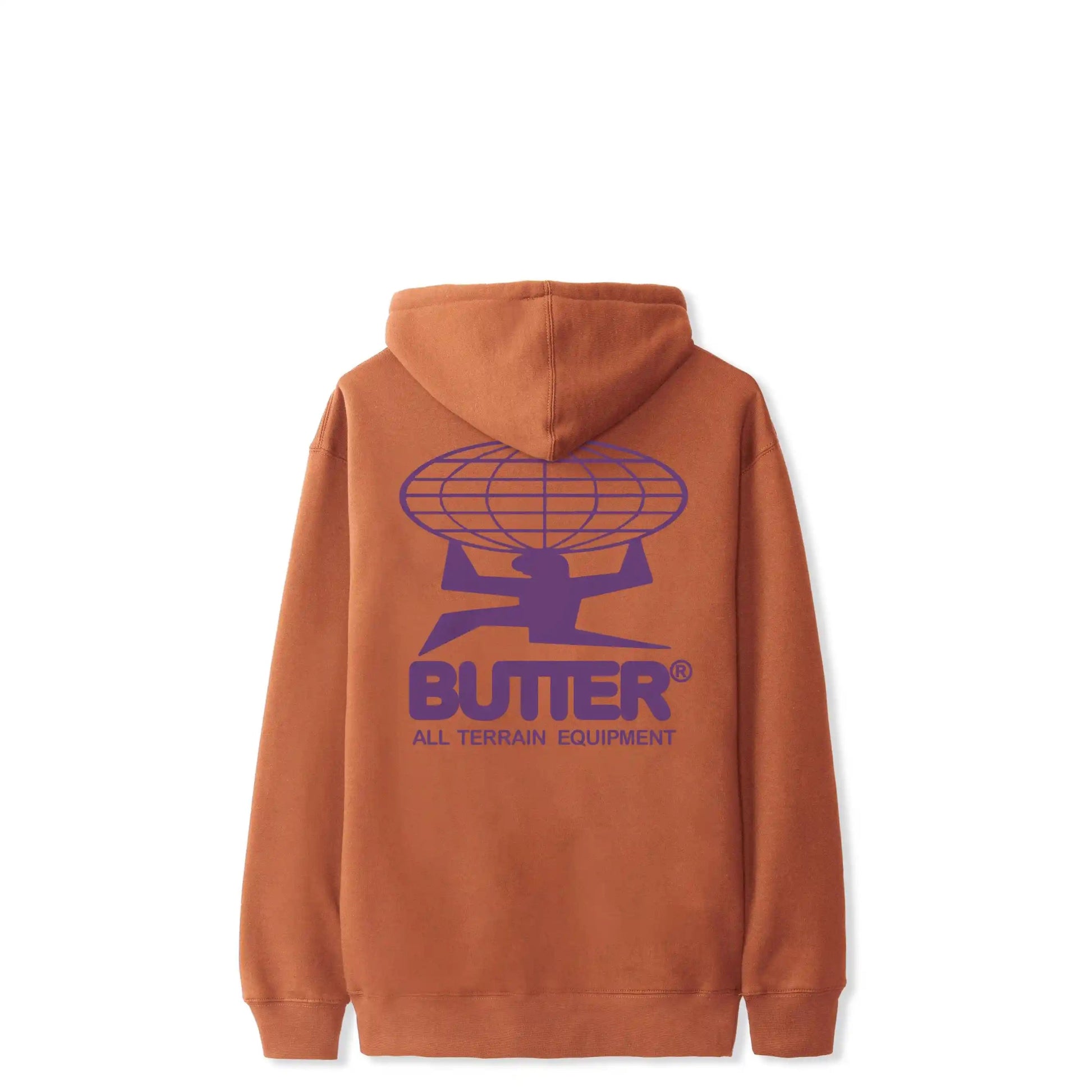 Butter Goods All Terrain Pullover Hood, rust - Tiki Room Skateboards - 2
