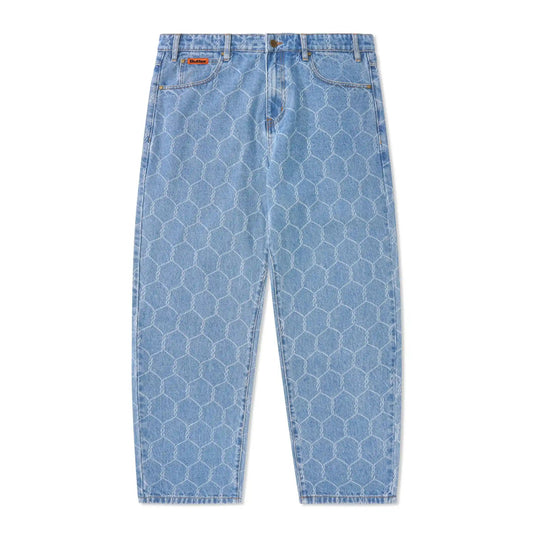 Butter Goods Chain Link Denim Jeans, washed indigo