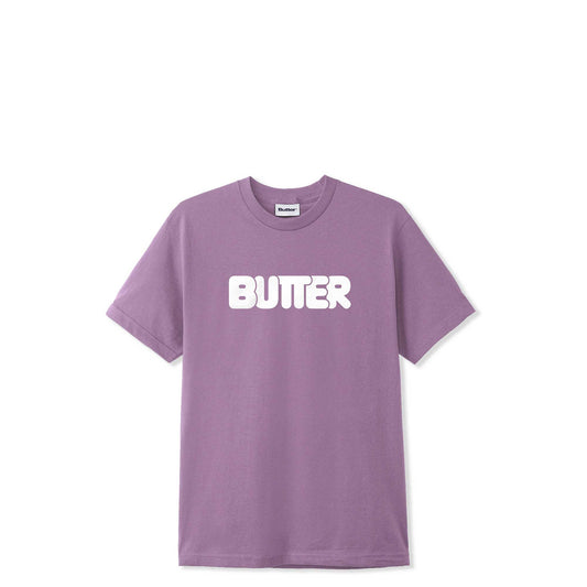 Butter Goods Rounded Logo Tee, washed berry - Tiki Room Skateboards - 1