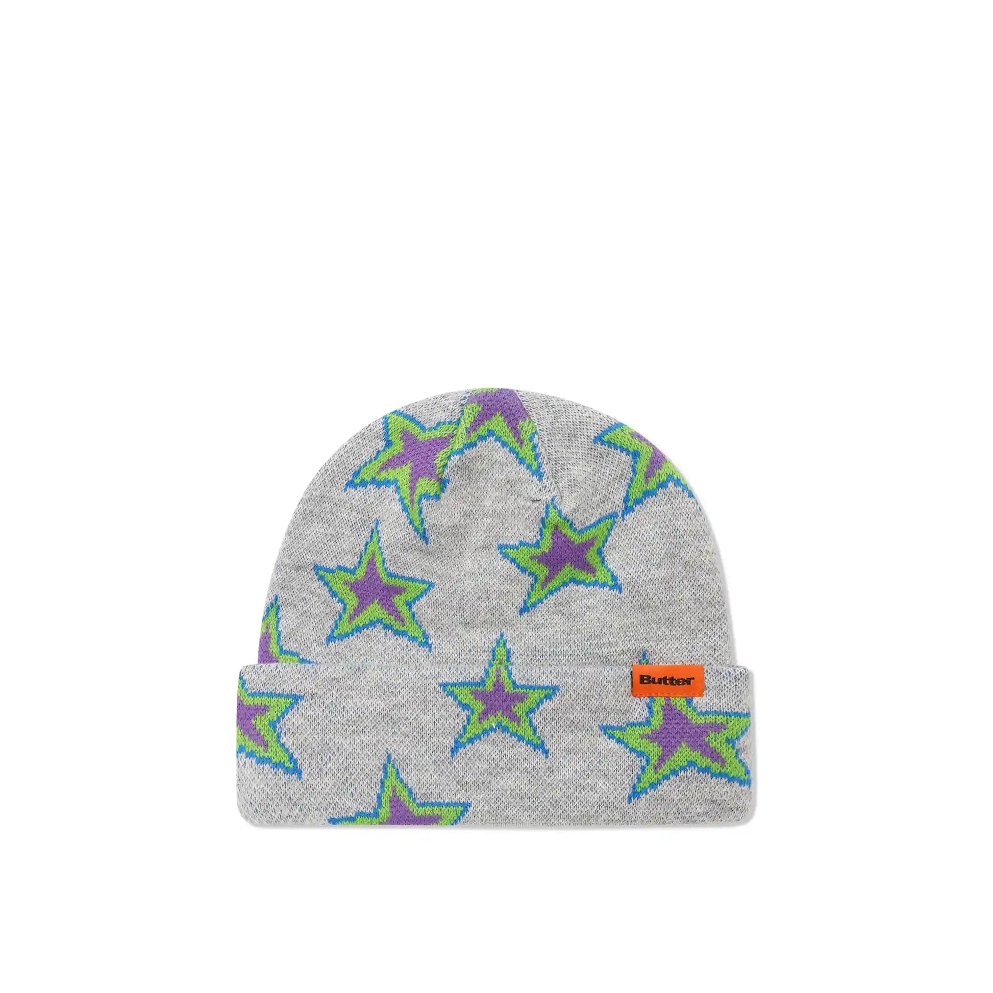 Butter Goods Star Beanie, grey - Tiki Room Skateboards - 1