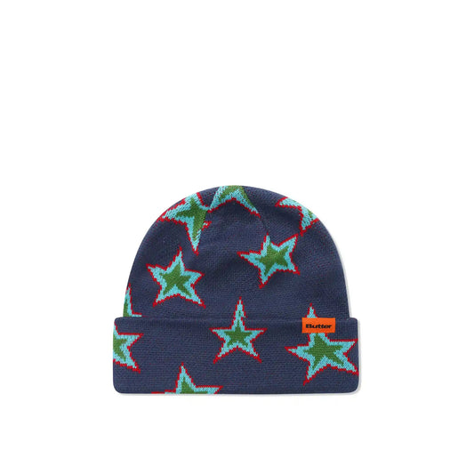 Butter Goods Star Beanie, navy