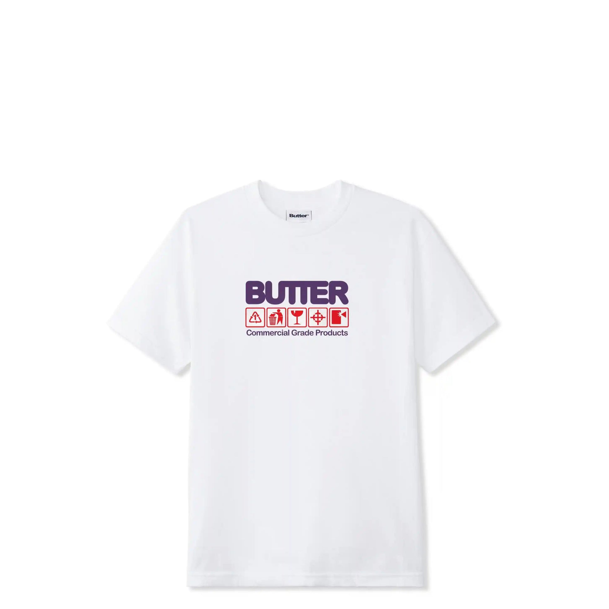 Butter Goods Symbols Tee, white - Tiki Room Skateboards - 1