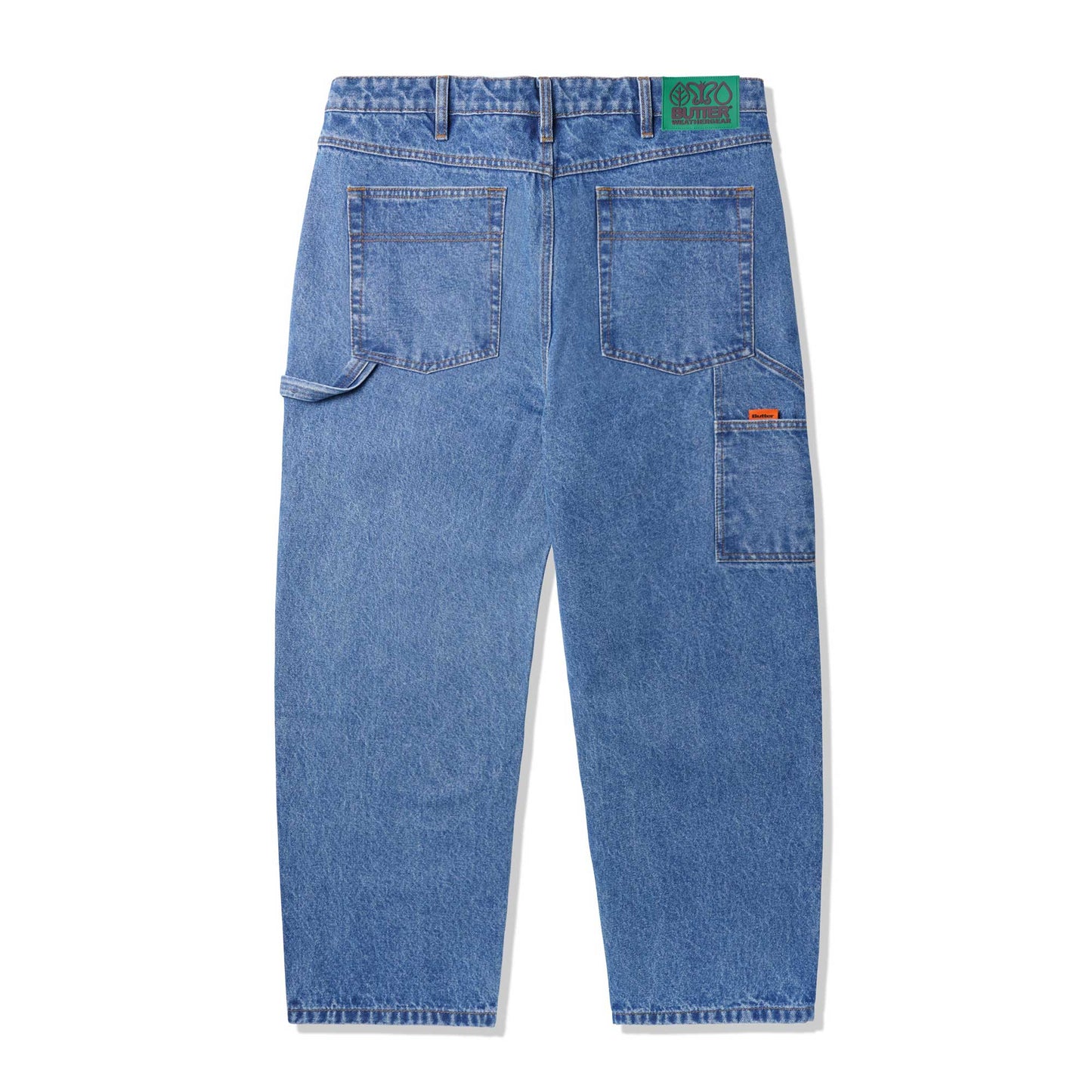 Butter Goods Weathergear Heavyweight Denim Pants, washed indigo - Tiki Room Skateboards - 1